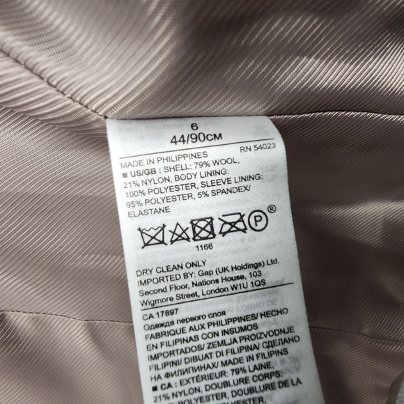 Banana Republic Blazer Womens 6 Brown Mario Bellucci Wool Blend Jacket‎ PLS READ - Picture 9 of 14